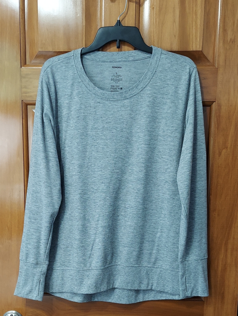 Sonoma Heather Gray Super Soft Knit Crewneck Pullover, Size Large, Like New▪︎